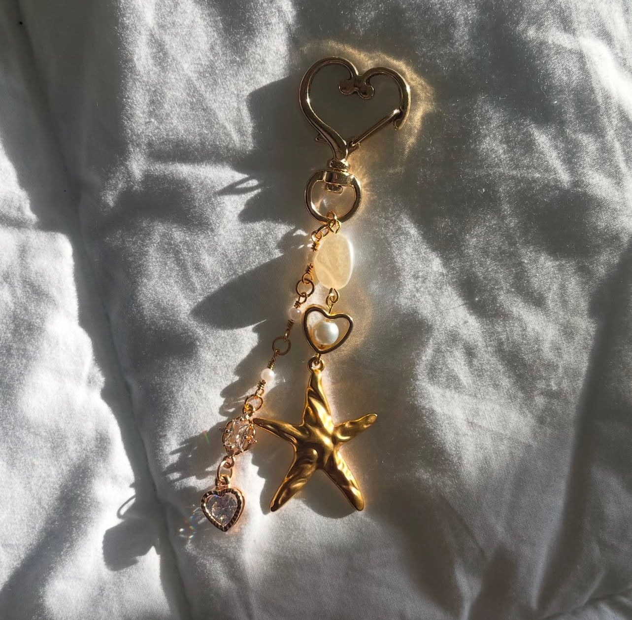 ‘beach gold’ keychain