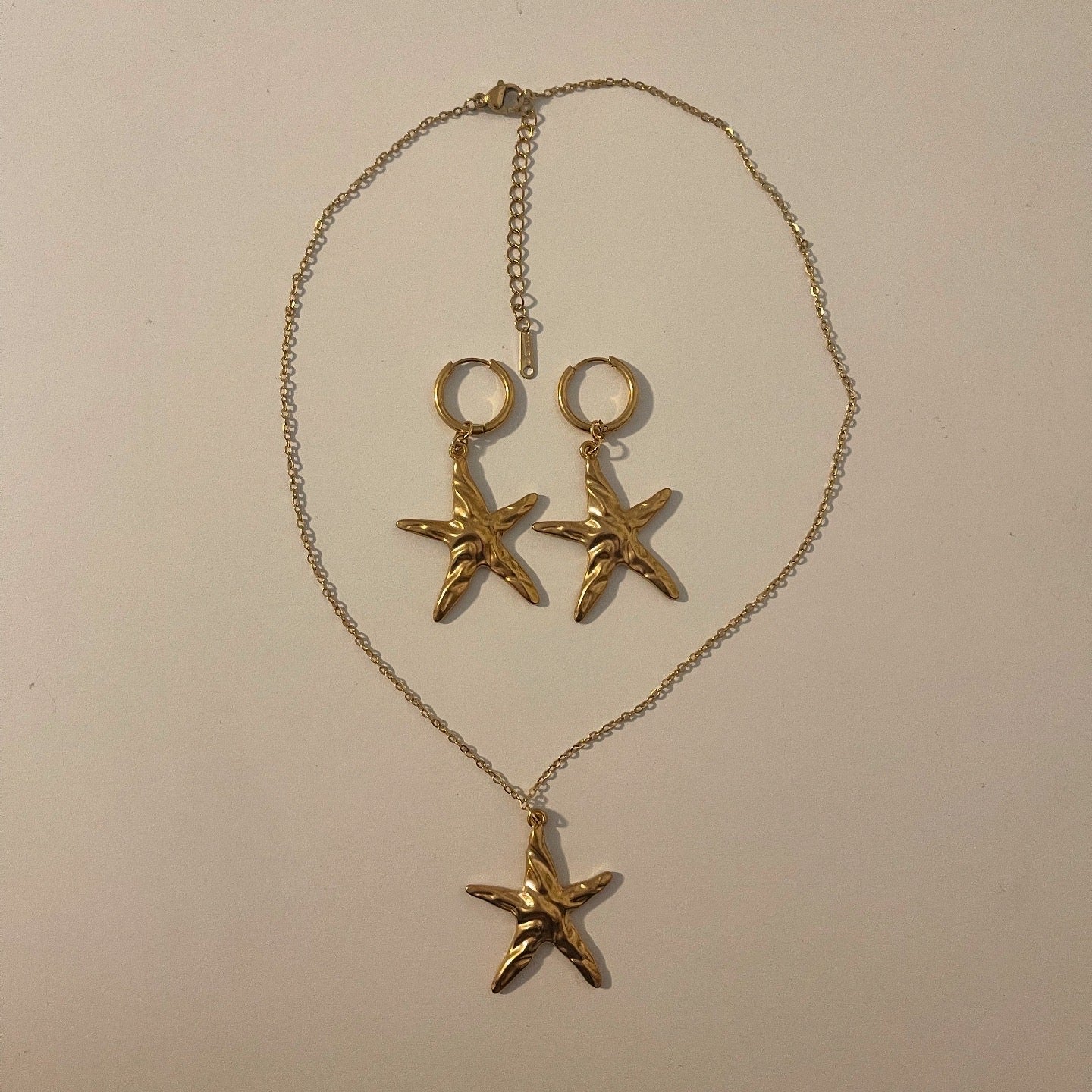 gold starfish set