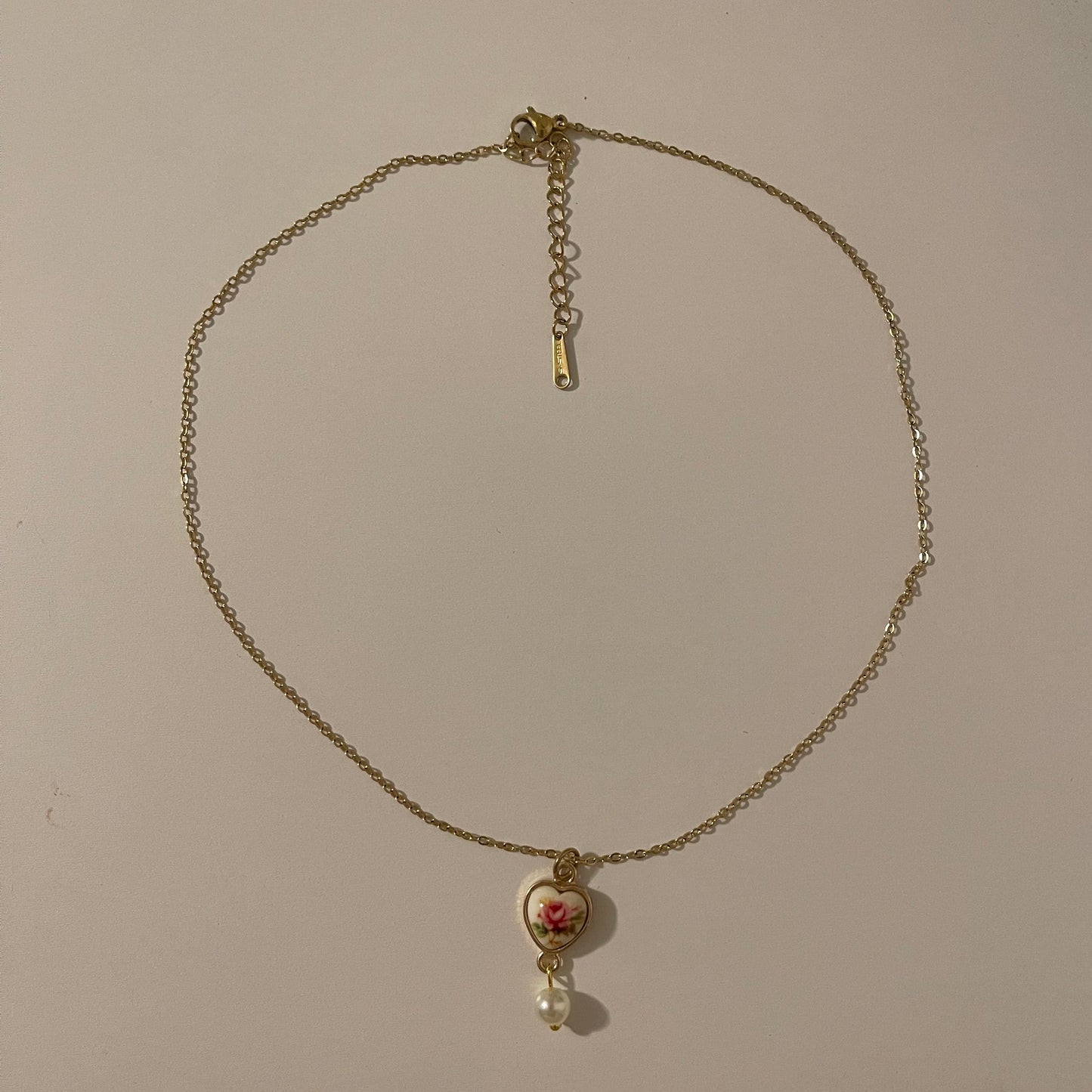 vintage gold earrings and necklace set ˚˖𓍢ִ໋❀