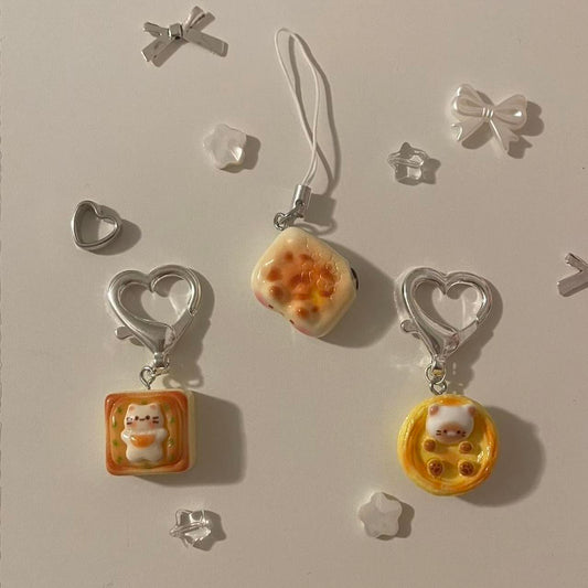 ceramic cat keychains!